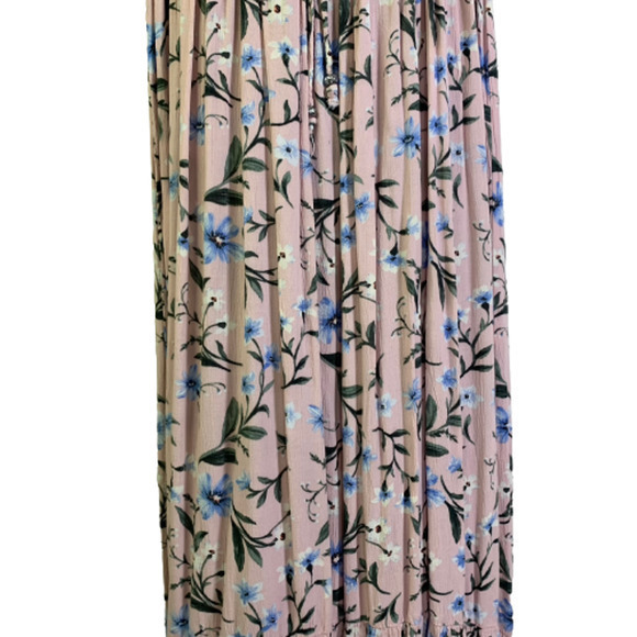 AMERICAN EAGLE Pink Floral Off-Shoulder Maxi Dress - Picture 8 of 13